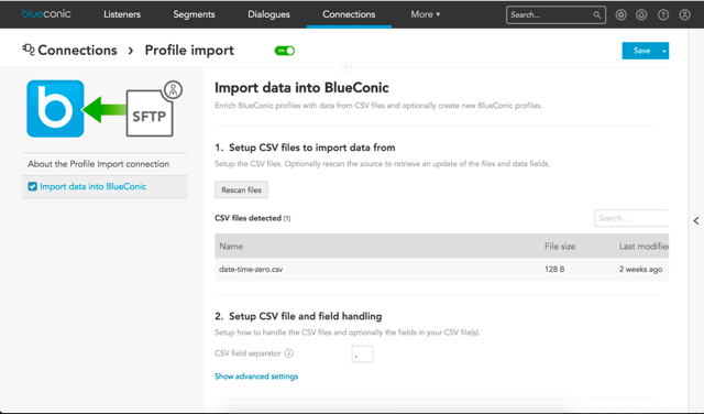 How to import customer data into the BlueConic customer data platform