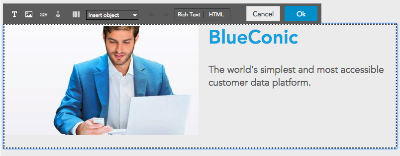 How to use the BlueConic content editor in the customer data platform