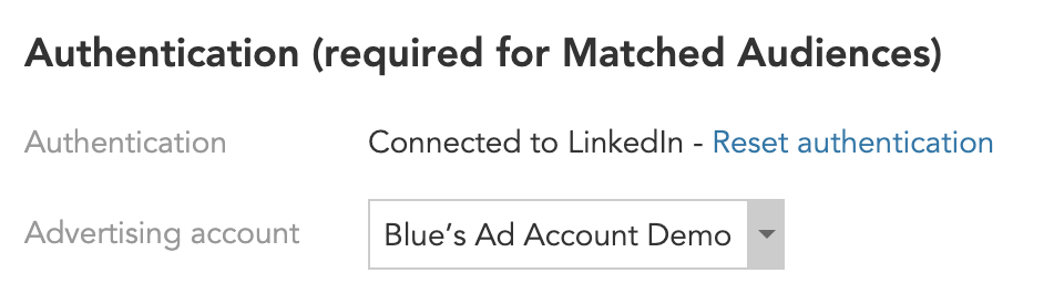 How to link accounts between BlueConic profiles and LinkedIn