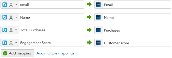 How to add customer data mappings between BlueConic and Mixpanel