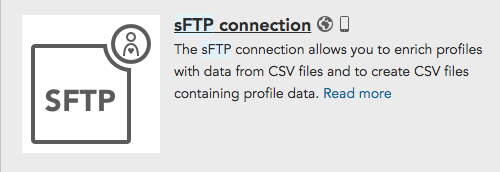 How to create and configure the SFTP Connection with BlueConic profile data