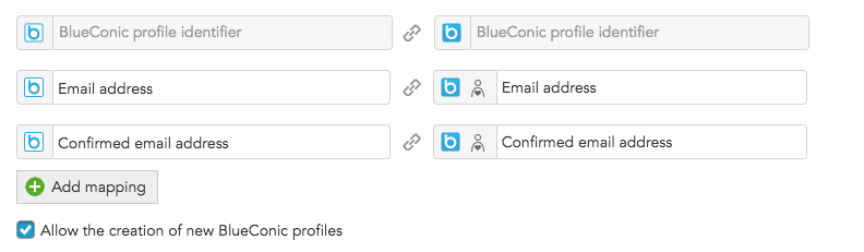 How to link unique identifiers between two BlueConic installations using the BlueConic connection