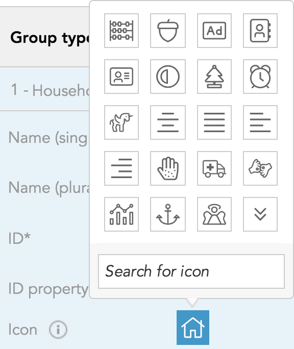 How do I create groups in BlueConic to collect customer profiles by households, accounts, companies, or groups?