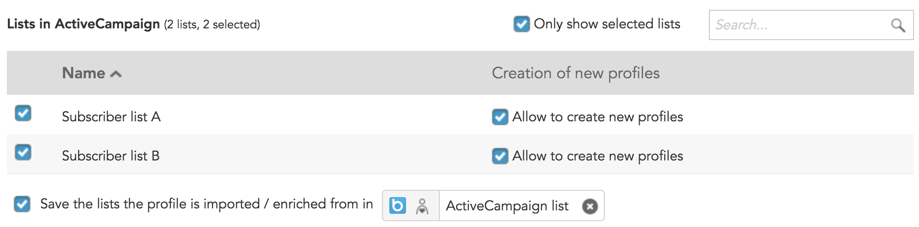 How to configure the ActiveCampaign connection in BlueConic