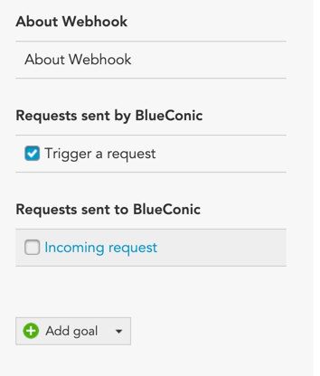 How to configure the BlueConic webhook connection