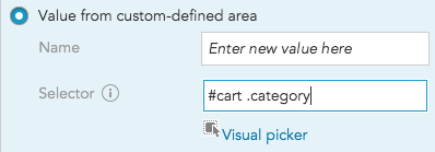 How to use the Visual Picker and JQuery selectors to gather customer information in BlueConic