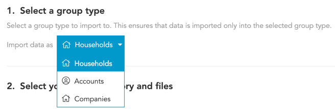 How to import data to BlueConic groups of profiles