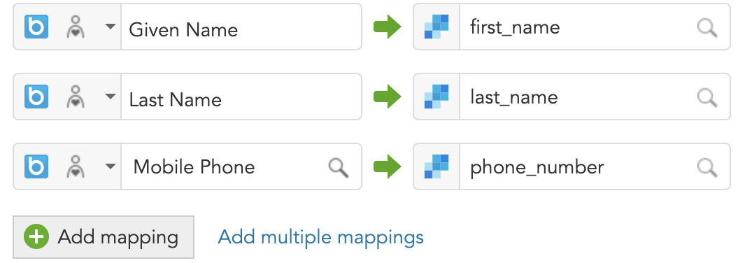 How to map data from BlueConic profiles to SendGrid customer fields?