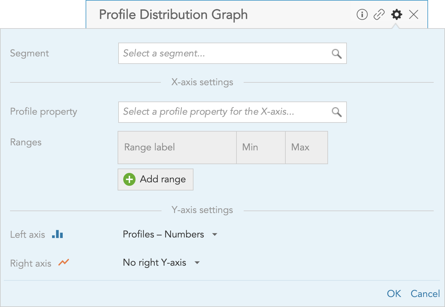 How to set up the Profile Distribution Graph insight in BlueConic to measure and visualize customer order and transaction data
