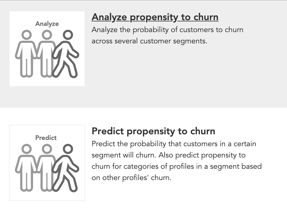 How to predict and analyze customer churn or customer attrition using AI marketing models in BlueConic CDP