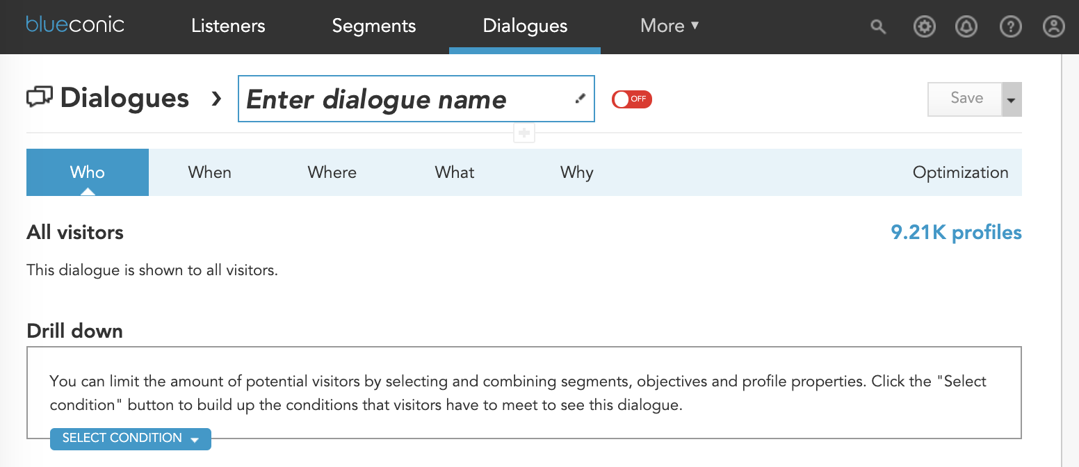 Demo: How to create a dialogue for custom content in the BlueConic customer data platform