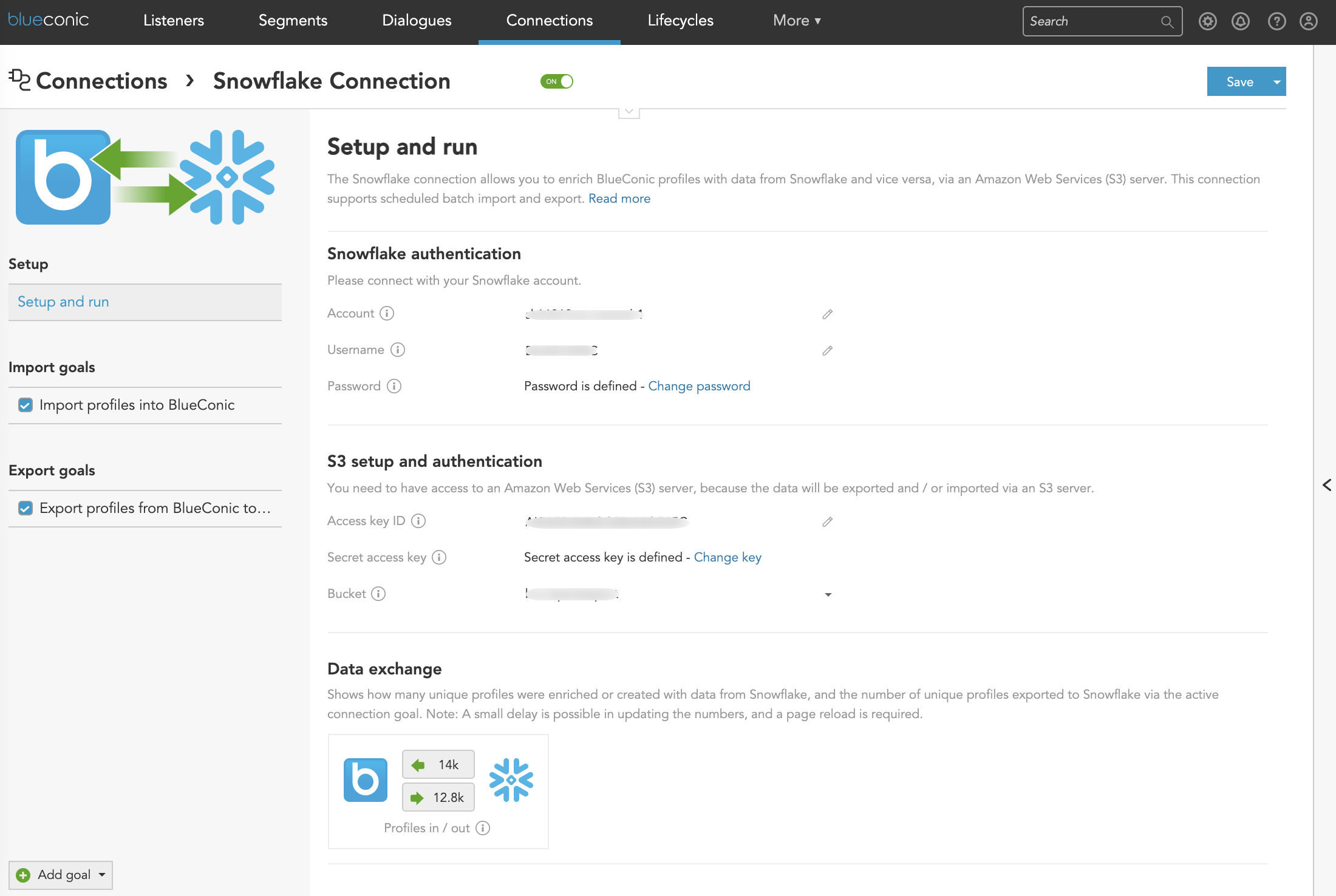 How to integrate Snowflake data with the BlueConic customer data platform