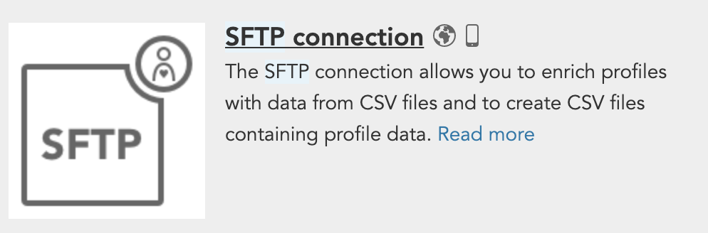 How to exchange customer data via CSV in BlueConic to an SFTP server to connect with systems such as Adestra