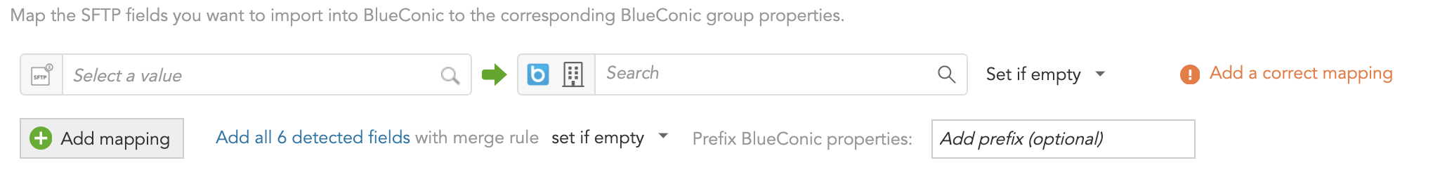 How to set up bulk mappings from CSV files to BlueConic profiles