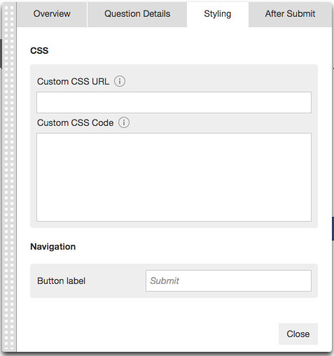 How to edit or modify the style CSS and look of an online survey with BlueConic?