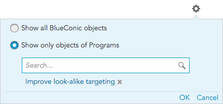 how do I configure the insight for visualizing BlueConic objects?
