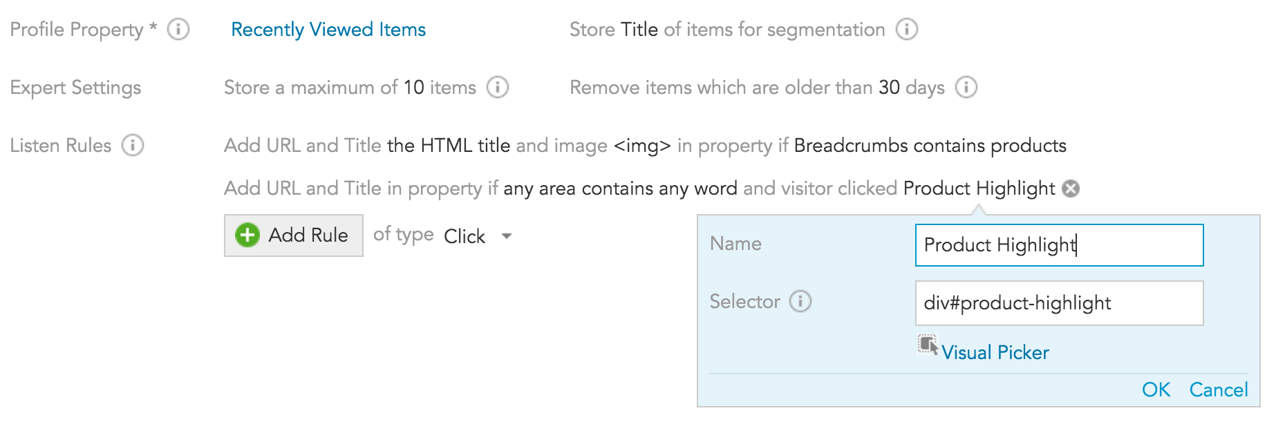 Using the Recently Viewed Items Listener to create a list of recently viewed pages for your site with BlueConic